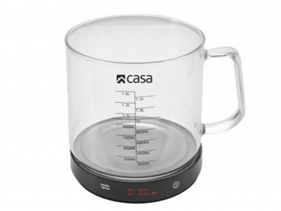 Photo of Casa Electronic Kitchen Scale W/ Glass Measuring Jug
