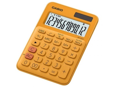Photo of Casio Desktop Calculator Orange