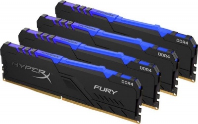 Photo of Kingston Hyper-x RGB Fury 64Gb DDR4-2666 CL16 1.35v Desktop Memory Module with heatsink