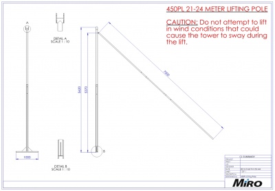 Photo of Miro Lattice Mast Lifting Pole