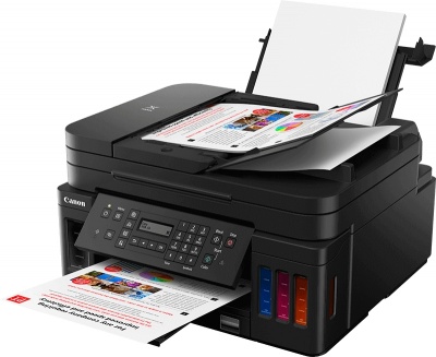 Photo of Canon Pixma G7040 A4 4-in-1 Colour Refillable Ink Tank Printer - Black Print Copy Scan Fax WiFi LAN USB