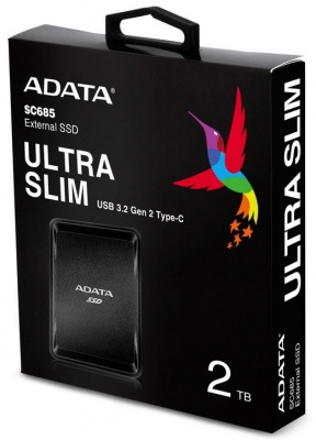 Photo of Adata SC685 series 2Tb/2000Gb Black USB 3 Gen2 External TLC SSD