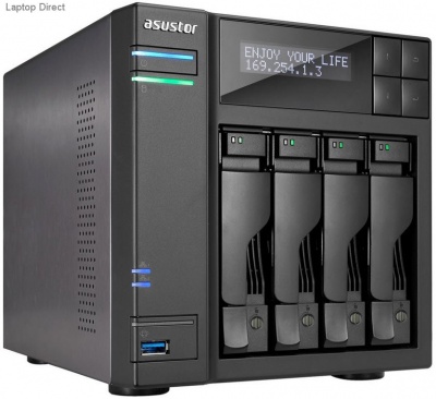 Photo of Asustor AS-6204T 4-Bay Celeron 1.6GHz Quad-Core Network Attached Drive