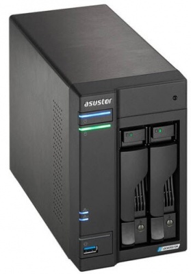 Photo of Asus Asustor Lockerstor 2 2 Bay Celeron J4125 64-bit Quad Core 2.0GHz Network Attached Server