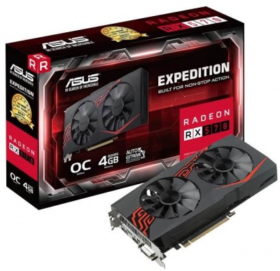 Photo of Asus Expedition Radeon RX 570 OC Edition 4GB DDR5 256bit 4 channel Graphics Card with XDMA CrossFire