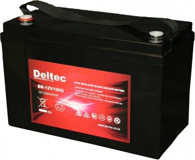 Photo of Deltec 12V 100Ah sealed GEL battery