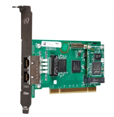 Photo of Digium 2 span digital T1 / E1 / J1 / PRI PCI - 3.3 / 5.0V card