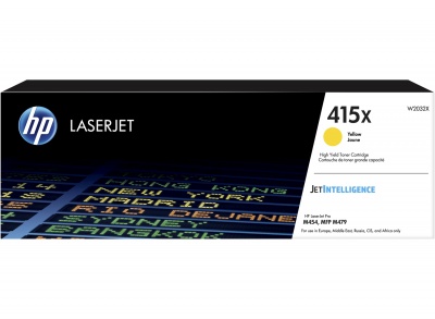 Photo of HP #415X Yellow High Yield LaserJet Toner cartridge