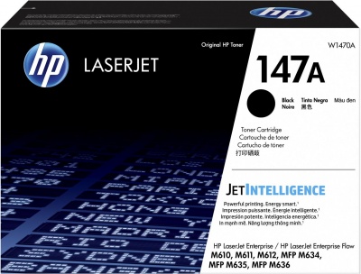 Photo of HP 147X Black High Yield LaserJet Toner cartridge