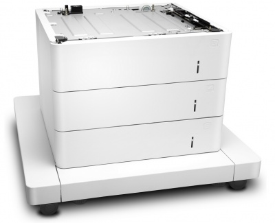 Photo of HP LaserJet 3x550-sheet paper feeder and stand
