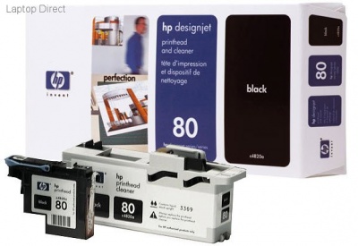 Photo of HP No. 80 Black Printhead and Printhead Cleaner