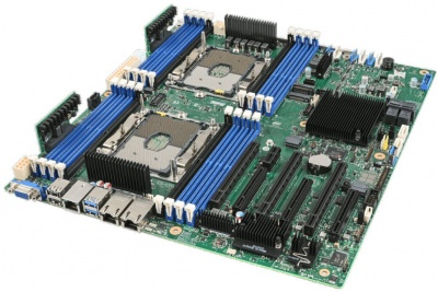 Photo of Intel s2600STB C624 chipset Dual socket LGA 3647 Sever Motherboard