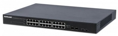Photo of Intellinet 24-Port Gigabit Ethernet PoE Switch with 10GbE Uplink - 24 x PoE ports