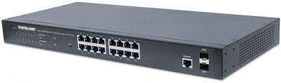 Photo of Intellinet 16-Port Gigabit Ethernet PoE Web-Managed Switch with 2 SFP Ports *TV license*
