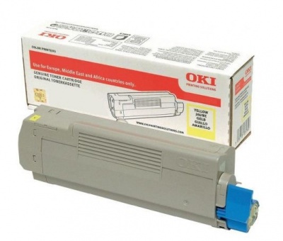 Photo of OKI Yellow Laser printer Toner cartridge 6000 page yield