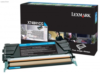 Photo of Lexmark X748H1CG Cyan High Yield Return Program Toner Cartridge