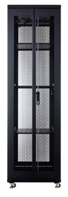 Photo of Linkbasic 42U 1M Deep Cabinet 4 Fans 3 Shelves & Perforated Steel Doors