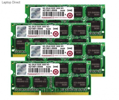 Photo of Transcend 32GB KIT ddr3 1600 so-dimm 2rx8 iMac 27" mid 2011-late 2012 compatible Memory