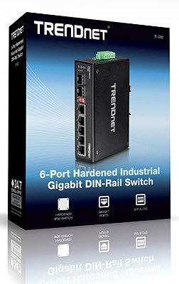 Photo of TRENDnet TI-G62 6-port hardened Industrial Gigabit Switch