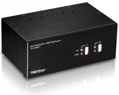 Photo of TRENDnet TK-240DP 2-Port Dual Monitor Display Port KVM Switch