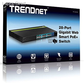Photo of TRENDnet 28-Port Gigabit Web Smart PoE Switch