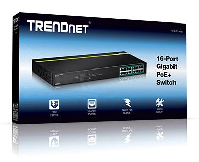 Photo of TRENDnet TPE-TG160g 16-port GREENnet Gigabit PoE Switch