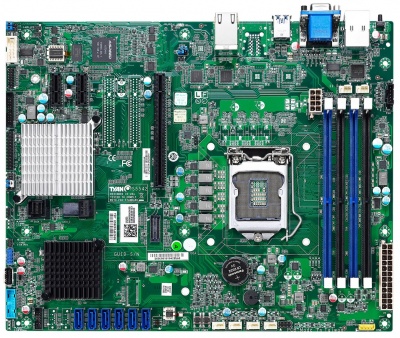 Photo of Tyan S5542GM4NR single socket server mother board supporting Xeon E3-1200v5 Processors C232 Chipset