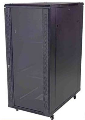 Photo of Unbranded 27U 600 x 600 mm standing cabinet Double mesh front solid back