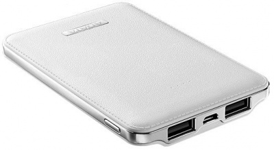 Photo of Adata APV120-5100m-5V-CWH PV120 White powerbank - universal mobile device battery leather texture with contours design