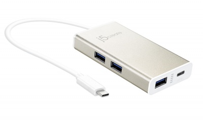 Photo of J5 Create JCH346 usb type-C - 3x type-A 1x type-C hub ideal for desktop or notebook/new macbook 51x15x98mm 250mm cable