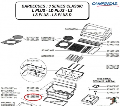 Photo of Campingaz Electrode housing for Series 3 Classic barbecue