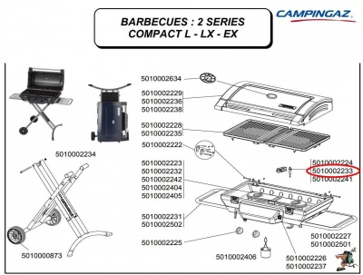 Photo of Campingaz Electrode for 2 Series barbecue
