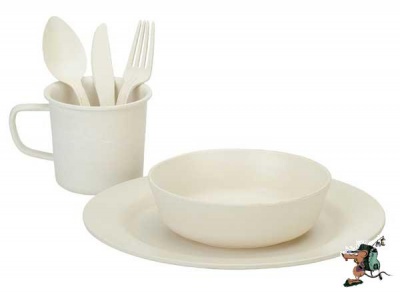 Photo of Oztrail Bamboo Hikers Dinner Set