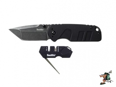 Photo of Smith's Campaign Knife & PP1 Tactical Mini Combo - Black
